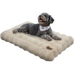 Tapis pour chien orthop�dique confortable avec tissu peluche doux, coussin chien d�houssable et lavable ...