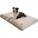 Tapis pour chien orthop�dique confortable avec tissu peluche doux, coussin chien d�houssable et lavable ...