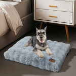 Tapis pour chien orthop�dique confortable avec tissu peluche doux, coussin chien d�houssable et lavable ...