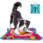 Tapis de chien snuffle mat, tapis de fouille pour alimentation lente, jouet reniflant �ducatif pliable70x70 ...