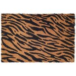 Tapis coco 5334 zebre 40x60 zebre ecru et noir btb 102880
