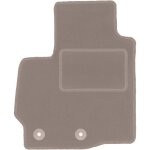 Tapis conducteur beige pour : mitsubishi outlander ii (2006 - 2013)