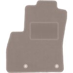 Tapis conducteur beige pour : peugeot bipper kombivan, tepee (2007 - 2017)