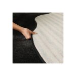 Tapis contemporain de forme organique - hypnose - noir velours - 120 x 180 cm