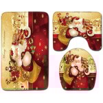 Tapis contour wc lot de 3 tapis de salle de bain antidrapants avec imprim pre nol - super absorption ...