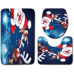 Tapis contour wc lot de 3 tapis de salle de bain antidrapants avec imprim pre nol - super absorption ...