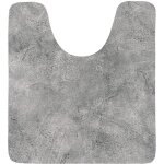 Tapis contour wc absorbant souple 45x50cm - nature brute - tendance
