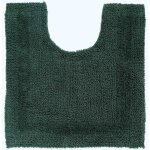 Tapis contour wc en coton, 50 x 55 cm ? vert mousse - homescapes