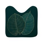 Tapis contour wc microfibre 'jade' 45x45cm vert Tapis contour wc microfibre 'jade' 45x45cm vert