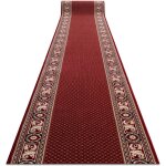 Tapis de course en laine nain ornement 7500 51046 bordeaux / beige 100cm red 100x150 cm