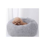 Tapis, coussin et matelas pour chien, lit moelleux rond pour chien extra large lavable avec coussin, ...