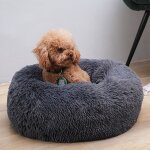 Tapis, coussin et matelas pour chien, lit moelleux rond pour chien extra large lavable avec coussin, ...