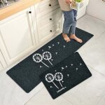 Tapis de cuisine antidrapant tapis de bain absorbant tapis pour devant evier chambre salon salle de ...