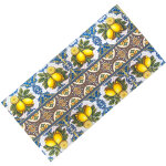 Tapis de cuisine antid�rapant - chemin de table lavable, motif de majolica de sicile, design m�diterran�en ...