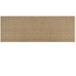 Tapis de cuisine devant ?evier antid�rapant en caoutchouc et lavable, en jute, lin, brun, 44 x 120cm