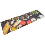 Tapis de cuisine lavable - tapis de salon - tapis chambre impression vin d�ner 45x150 cm velours 487055 ...