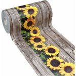 Tapis de cuisine en pvc antitaches motif tournesol decoupable antid�rapant lavable - 51x40 cm