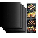 Tapis de cuisson barbecue 40 60 cm, 5 pi�ces gaz / electrique / charbon bbq tapis four non stick four ...