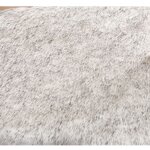Tapis d�coratif imitation peau d?agneau, fausse fourrure � poils longs pour lit ou canap�