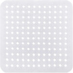 Tapis de douche antid�rapant 53 x 53 cm avec ventouses, lavable en machine, r�sistant � la moisissure, ...