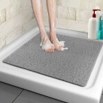 Tapis de douche antidérapant, 60x60cm, tapis de bain de sécurité confort doux avec trous de drainage, ... Tapis de douche antidérapant, 60x60cm, tapis de bain de sécurité confort doux avec trous de drainage, ...