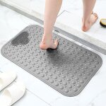 Tapis de douche antidrapant, 70 x 40 cm, avec ventouses, tapis de bain avec trous de drainage, antidrapant, ...