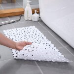 Tapis de douche antidérapant, tapis de douche rectangulaire antidérapant en galets, tapis de douche antidérapa ... Tapis de douche antidérapant, tapis de douche rectangulaire antidérapant en galets, tapis de douche antidérapa ...