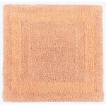 Tapis de douche en coton, 50 x 50 cm ? p�che - homescapes