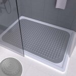 Tapis de douche rectangulaire, grand tapis de salle de bain antid�rapant, tapis de douche, tapis de bain, ...