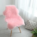 Tapis doux fausse fourrure mouton imitation laine 60x90 rose décoration salon moderne confortable canapé ... Tapis doux fausse fourrure mouton imitation laine 60x90 rose décoration salon moderne confortable canapé ...