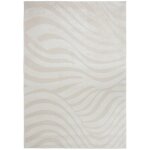 Tapis effet laine anoai blanc 150x100cm atmosphera crateur d'intrieur