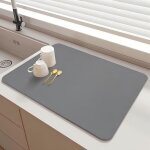 Tapis egouttoir vaisselle 30x40cm, super absorbant, pliable, antid�rapant, tapis de s�chage rapide pour ...