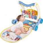 Haloyo - tapis d'veil 2 en 1 pour bb, quipement de jeu pour bb, avec piano musical et lumires, ...