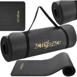 Tapis d'exercice nbr �pais 1, 5 cm - noir