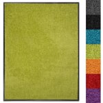 Tapis ext�rieur, tapis antid�rapant tr�s absorbant use&wash vert citron 60 x 90 cm