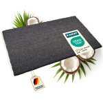 Tapis ext�rieur, paillasson en noix de coco, fibres de coco antid�rapantes gris 17 mm 50 x 80 cm