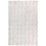 Tapis fausse fourrure 3d zephy blanc 90x60cm - atmosphera cr�ateur d'int�rieur