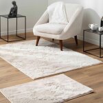Douceur d'int�rieur - tapis feline imitation fourrure naturel 60x90 cm