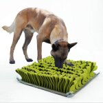 Tapis de fouille pour chien, dog snuffle mat, tapis de formation de jouet de puzzle pour animaux de compagnie ...