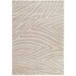 Tapis graphique � motif z�br� - 160x230cm - zebra