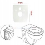 Tapis insonorisant pour toilettes compatible geberit / grohe