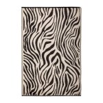 Best for boots - tapis de jardin rectangulaire et rversible imprim zbre - blanc / noir - l 150 x l ...