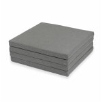 Tapis de jeu 120x120cm pour enfant, carr�, pliable, gris