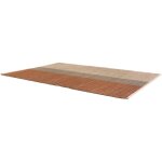 Tapis en jonc de mer et coton terracotta karan 160 x 230 cm Tapis en jonc de mer et coton terracotta karan 160 x 230 cm