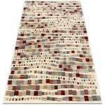 Tapis en laine kilim 7950 / 52933 gomtrique beige / gris / bordeaux beige 120x160 cm