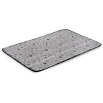 Tapis de lit pour chien 100x70 cm imperm�able os noirs