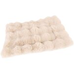 Tapis de lit moelleux pour animaux de compagnie, ultra doux et confortable, garde au chaud, coussin de ...