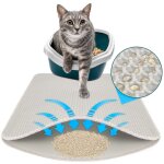 Karathomeliving - tapis de litière pour chats charly design en nid d'abeille à deux couches lavable antidérapa ... Karathomeliving - tapis de litière pour chats charly design en nid d'abeille à deux couches lavable antidérapa ...