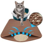 Karathomeliving - tapis de litière pour chats charly design en nid d'abeille à deux couches lavable antidérapa ... Karathomeliving - tapis de litière pour chats charly design en nid d'abeille à deux couches lavable antidérapa ...