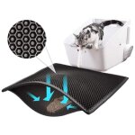 Tapis de liti�re pour chat - trappeur de liti�re - conception en nid d'abeille � double couche - 3030cm ...